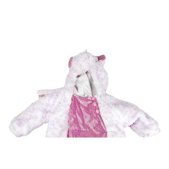 Target Unicorn Halloween Costume 12-18 Months One Piece Pink Hood Play Dress Up - Picture 2 of 7